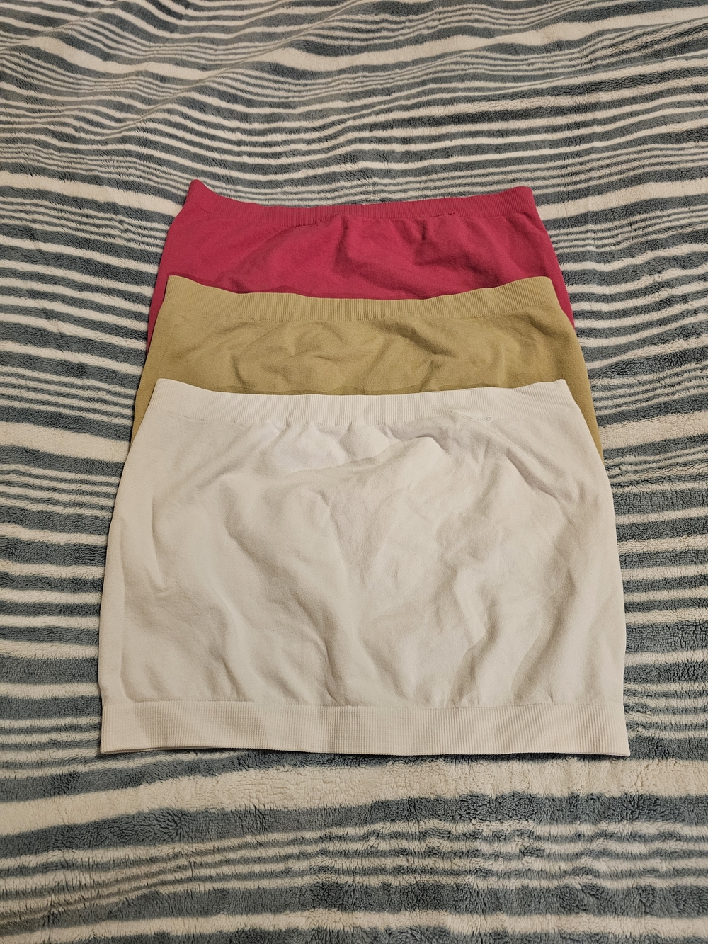 Women’s Bandeau/Tube Tops - White, Tan, Pink New -  No Tags